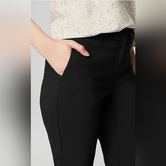 J. Jill Wearever Collection Pants Women's  Black Woven Trousers 12 petite NWT - Picture 2 of 12
